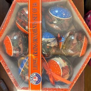 Lionel Trains Ornaments Set of 14 Vintage Style Christmas Tree Decorations